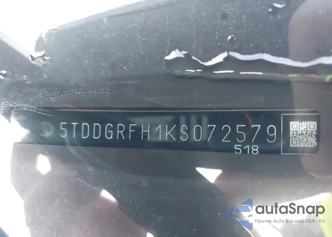 2019 Toyota Highlander Hybrid Limited Platinum из США, поврежденный, VIN 5TDDGRFH1KS072579